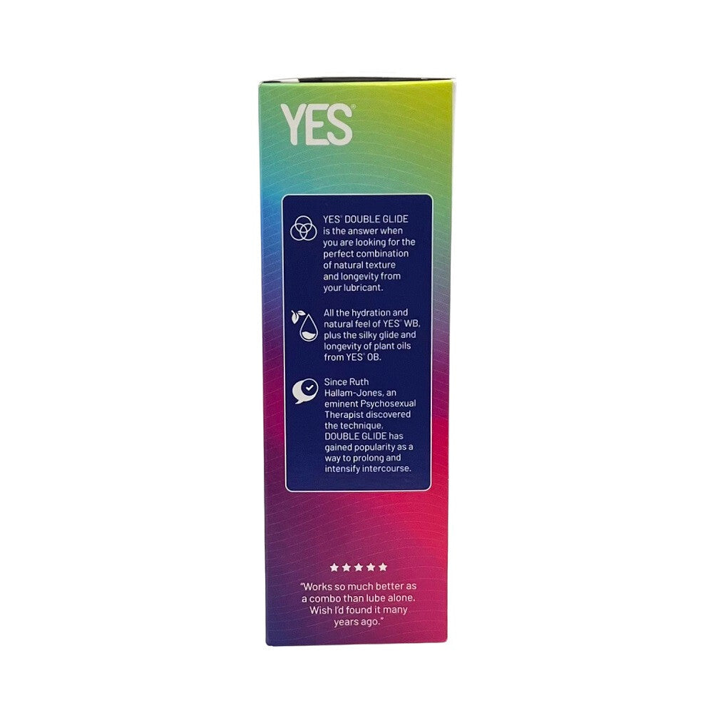 YES Double Glide Natural Water & Plant Oil Lubricant Combo Pack 100ml 80ml