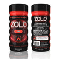 Zolo Fire Pleasure Cup Black Red Stroker Male Masturbator Warming Ribbed Texture