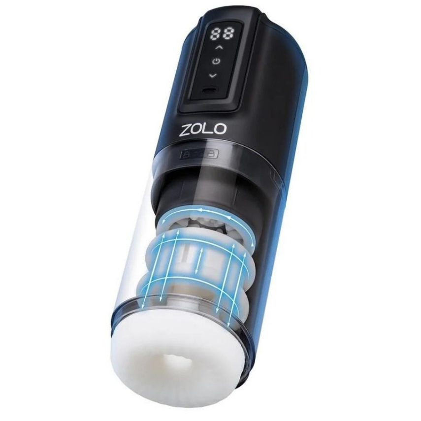 Zolo Hawk Tuah Stroking Thrusting Rotating Blowjob Sex Machine Male Masturbator
