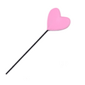 Pink Heart Leather Paddle - Adult Couple's Toy