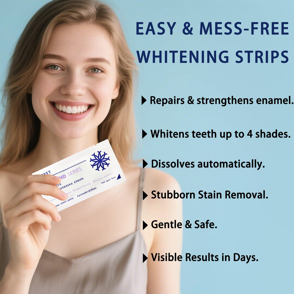 ABYST Diamond Dissolving Teeth Whitening Strips – Enamel-Safe, 44Ct