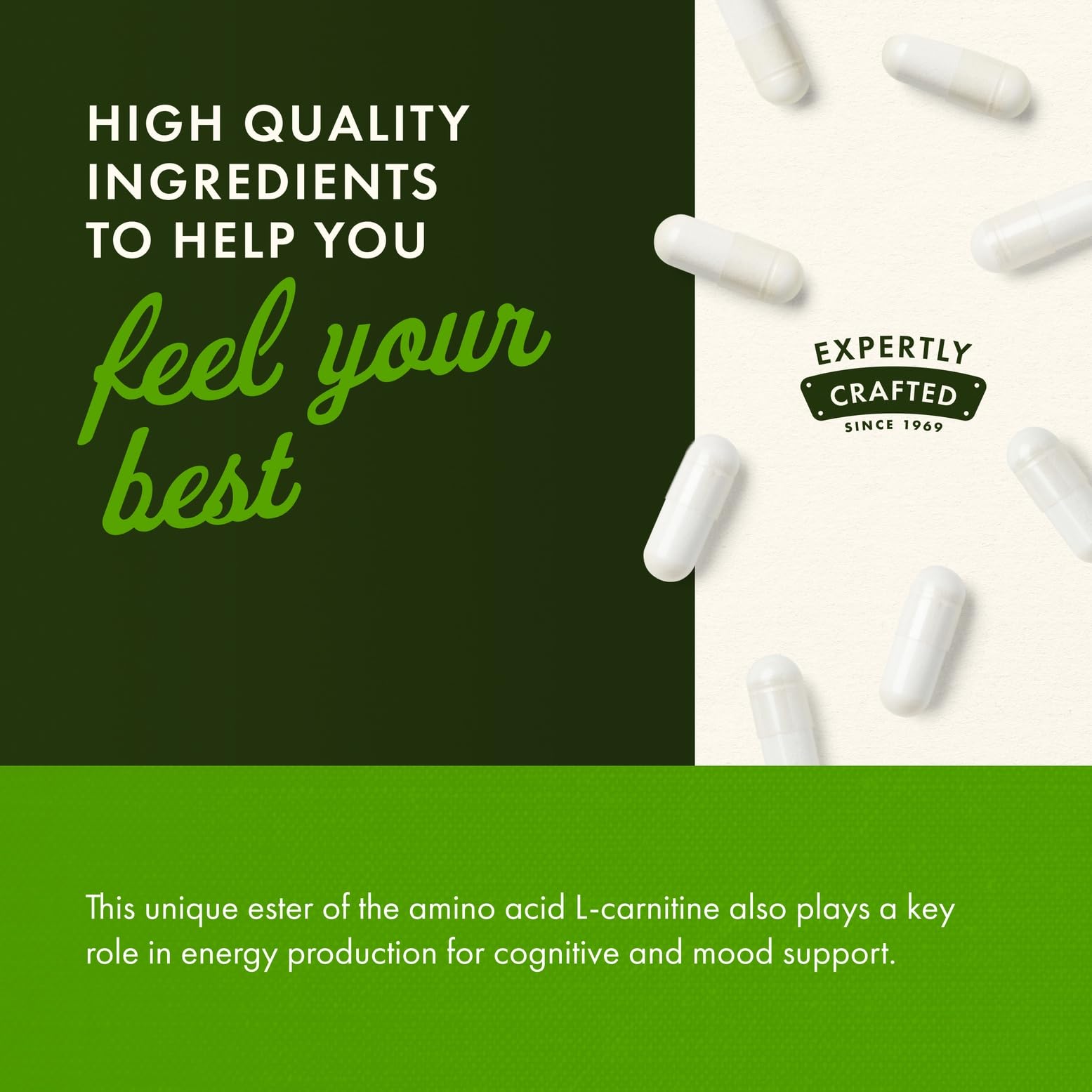 Acetyl L-Carnitine 500 mg 100 Caps by Swanson Premium