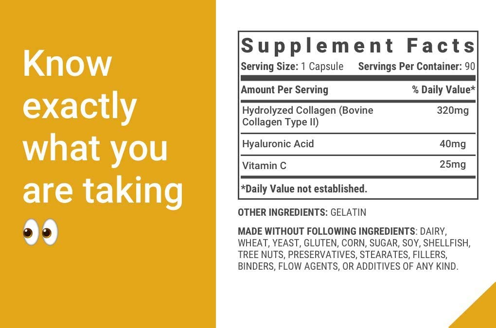 Active Supreme Collagen Type 2 3 Pack for Joints | Grass-Fed Beef + Vitamin C & HA