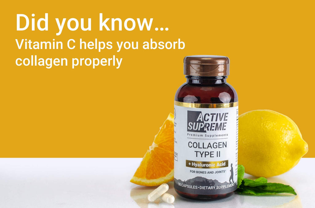 Active Supreme Collagen Type 2 3 Pack for Joints | Grass-Fed Beef + Vitamin C & HA