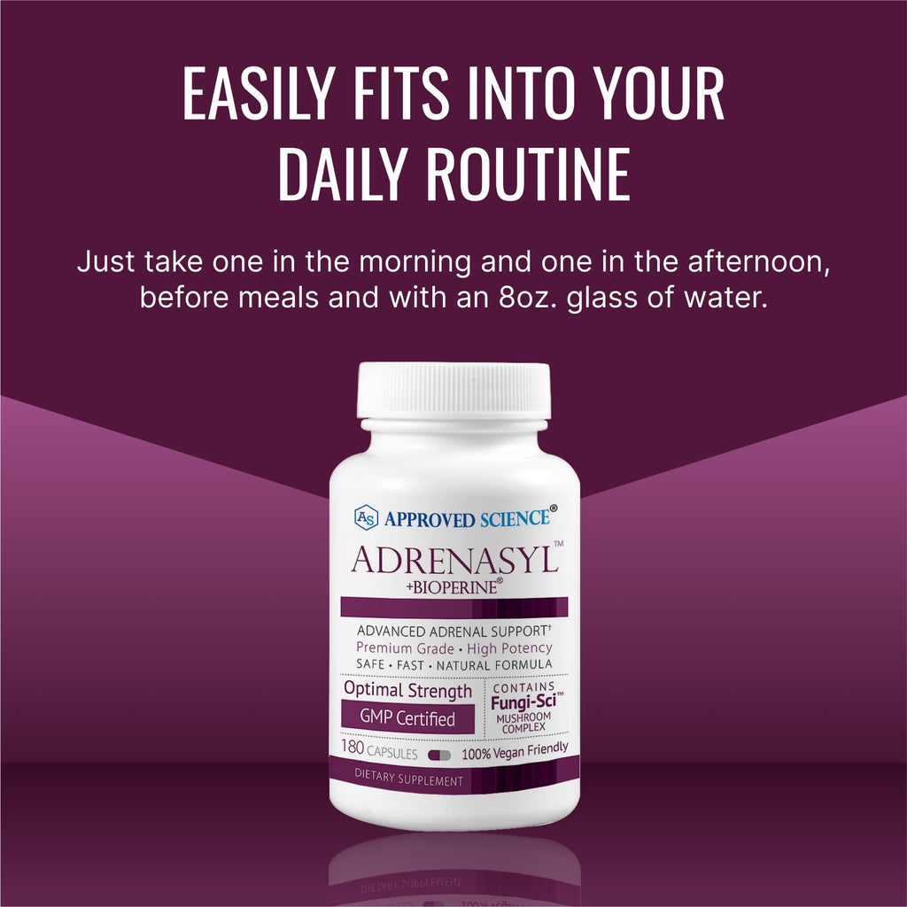 Approved Science Adrenasyl Adrenal Gland Support - 180 Count - Pack of 2