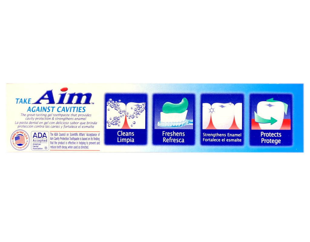 Aim Cavity Protection Toothpaste Mint Gel - 5.5 oz (Pack of 3)