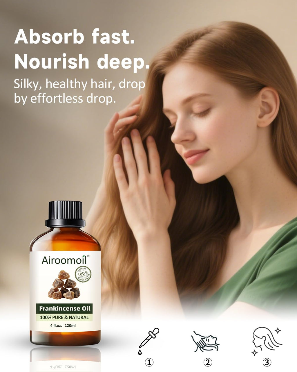 Airoomoil Pure Frankincense Essential Oil 4 fl oz | Aromatherapy, Diffuser & DIY