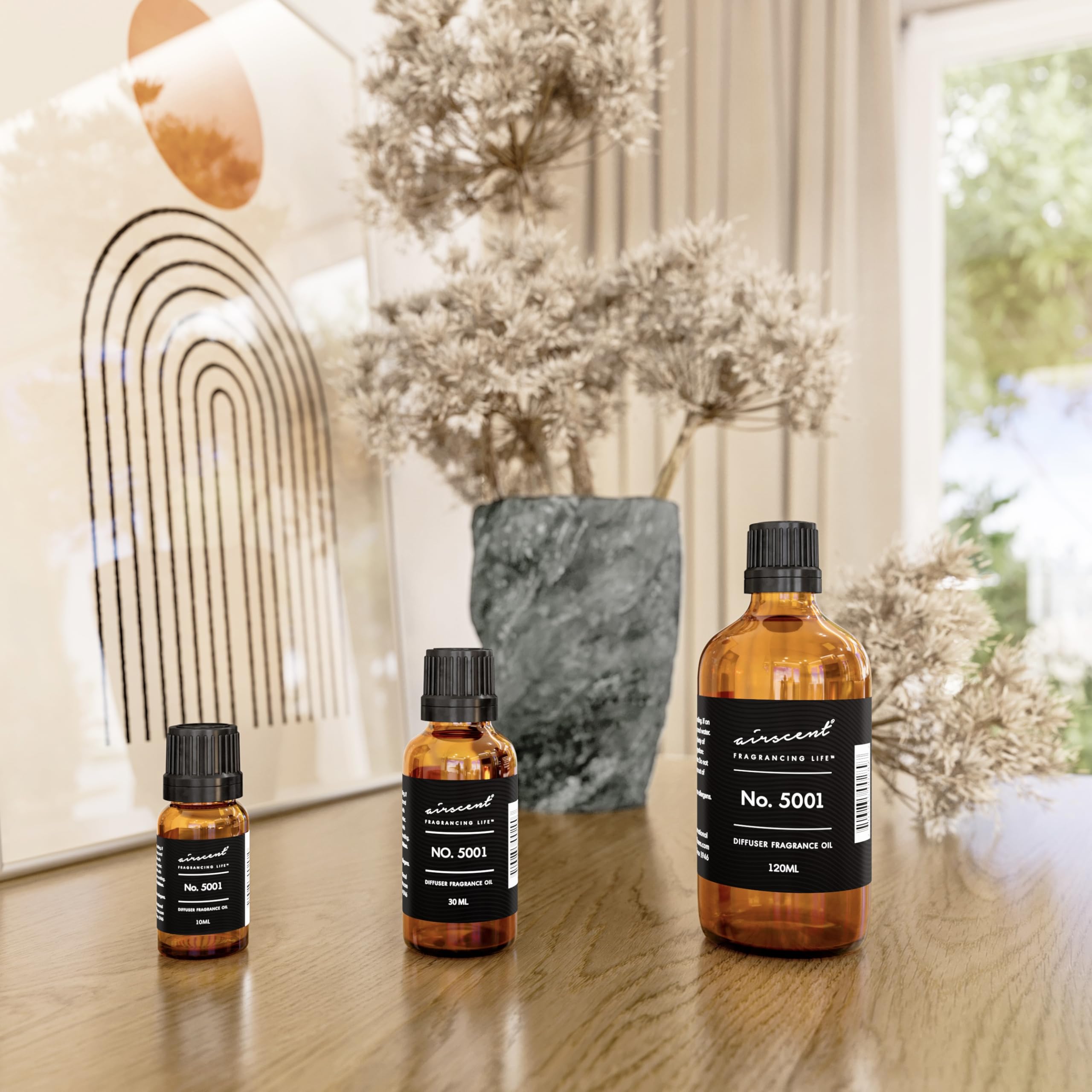 AirScent Baccarat Rouge Inspired Diffuser Oil - Premium Fragrance Oil 120 mL (4 fl oz) - Diffuser & Crafting