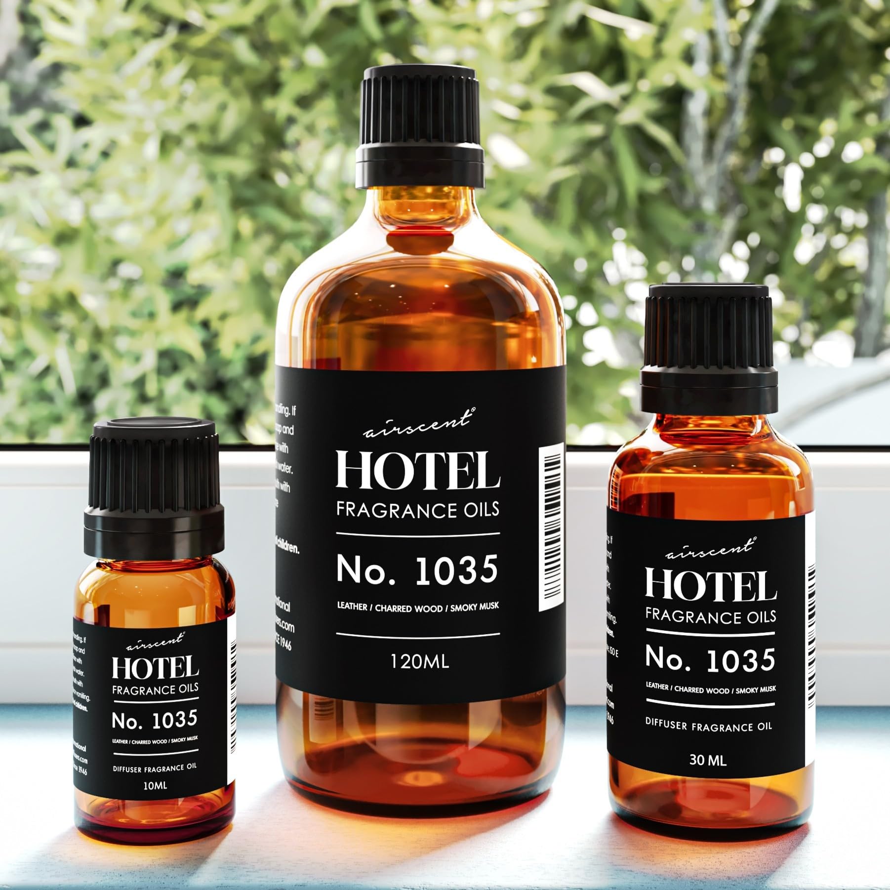 AirScent Hotel Diffuser Oil No. 1035 – Cade 26 Inspired by Gramercy Park | 120 mL Glass Bottle with Dropper