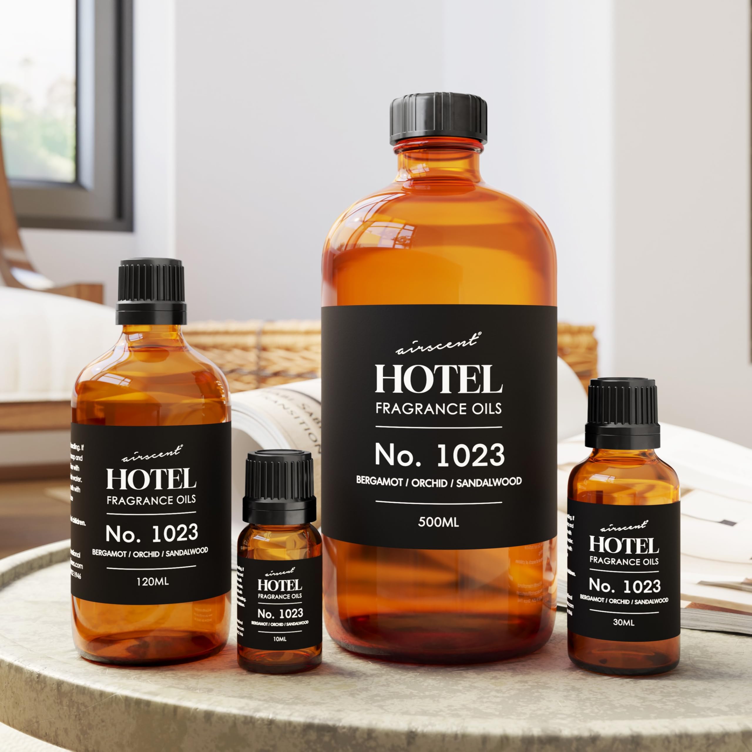 AirScent Hotel Diffuser Oil No. 1023 – Baccarat Hotel Inspired, 120 mL