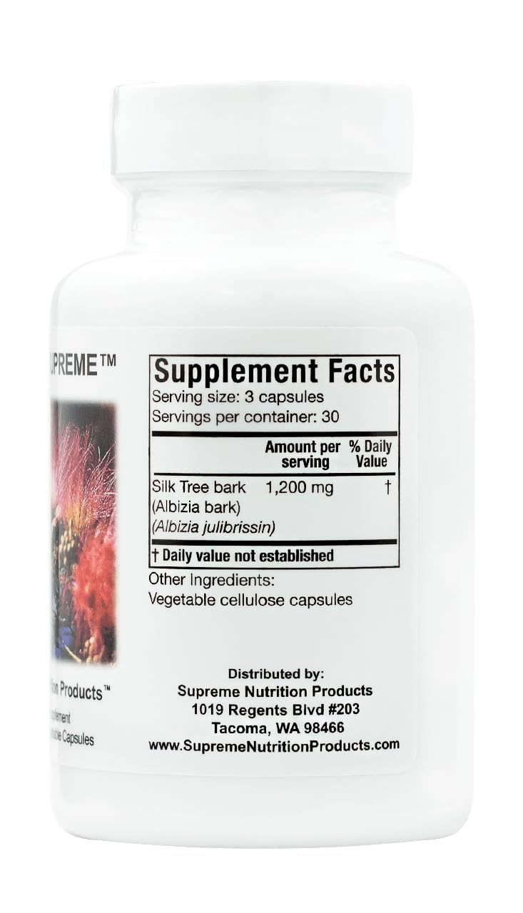 Supreme Nutrition Albizia Supreme - 90 Silk Tree Bark Vegetarian Capsules