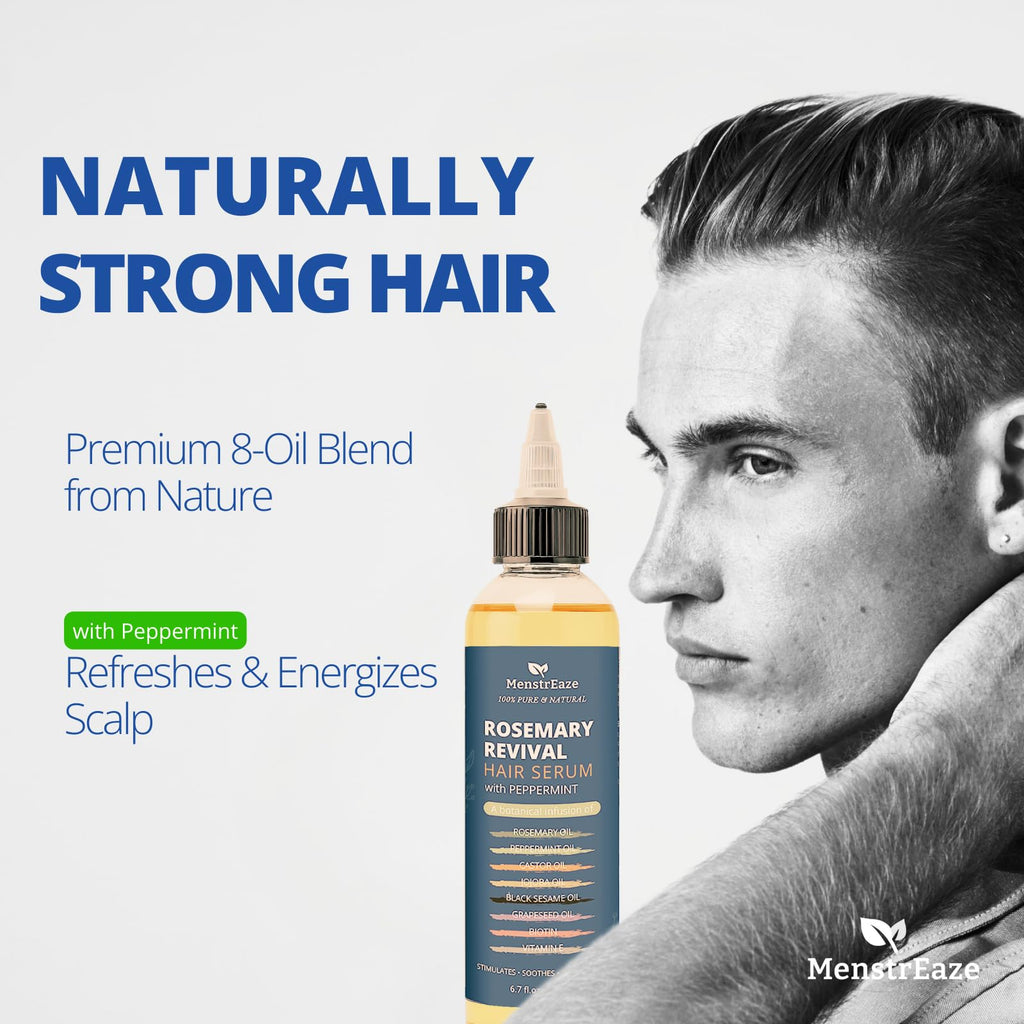 8-Oil Hair Growth Oil & Scalp Treatment - Rosemary, Peppermint, Biotin | 6.7 fl oz