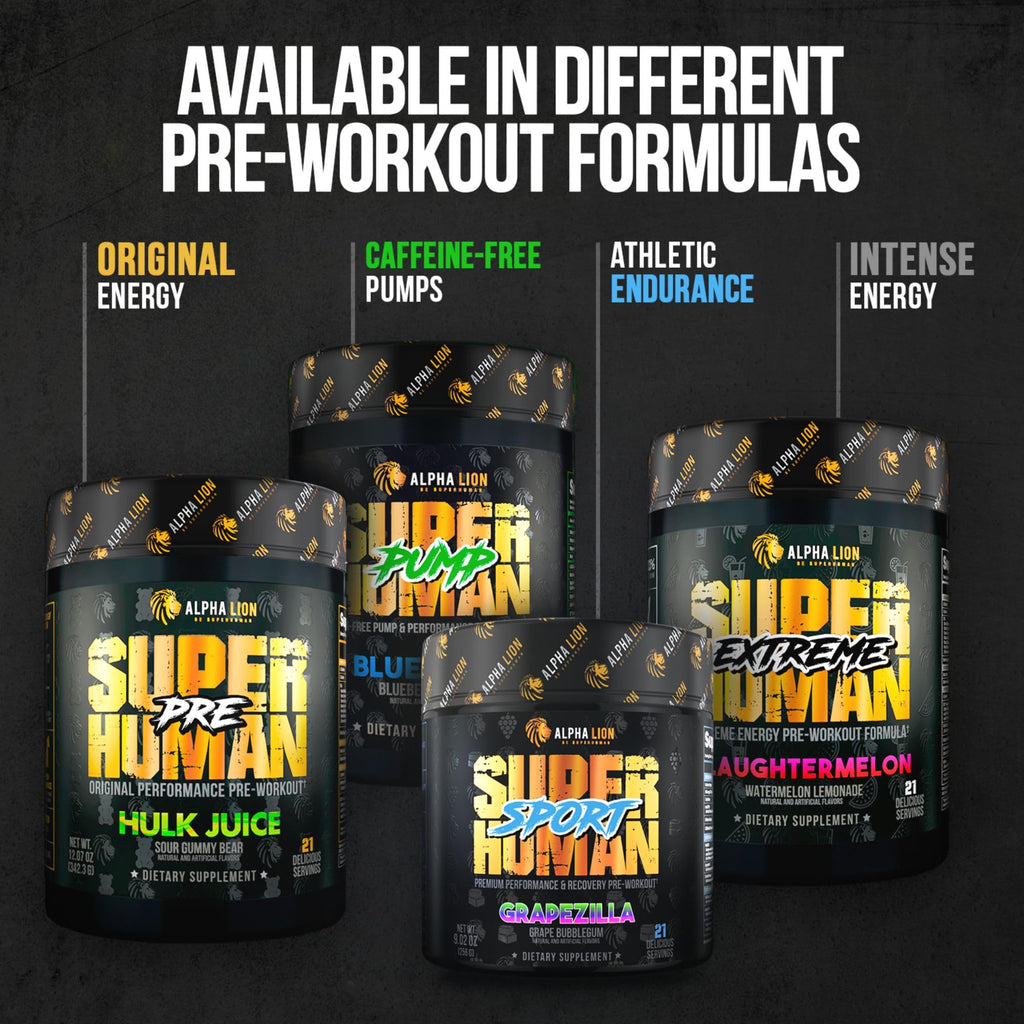 ALPHA LION Superhuman Burn – 2-in-1 Metabolism Booster Pre Workout & Thermogenic Fat Burner for Men | 21 Servings | Sweet Black Cherry