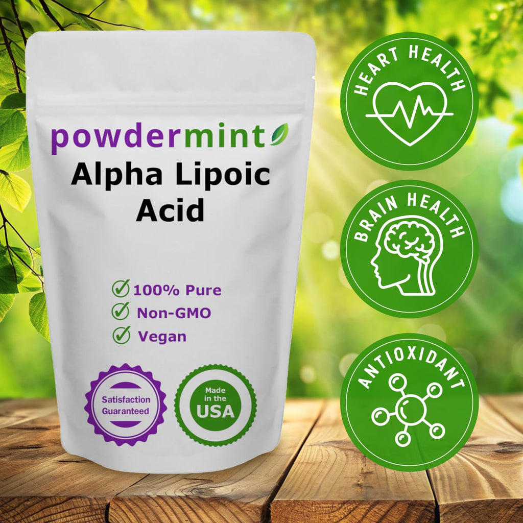 Alpha Lipoic Acid Powder RS-ALA (Pure ALA) – Antioxidant (Scoop Included)