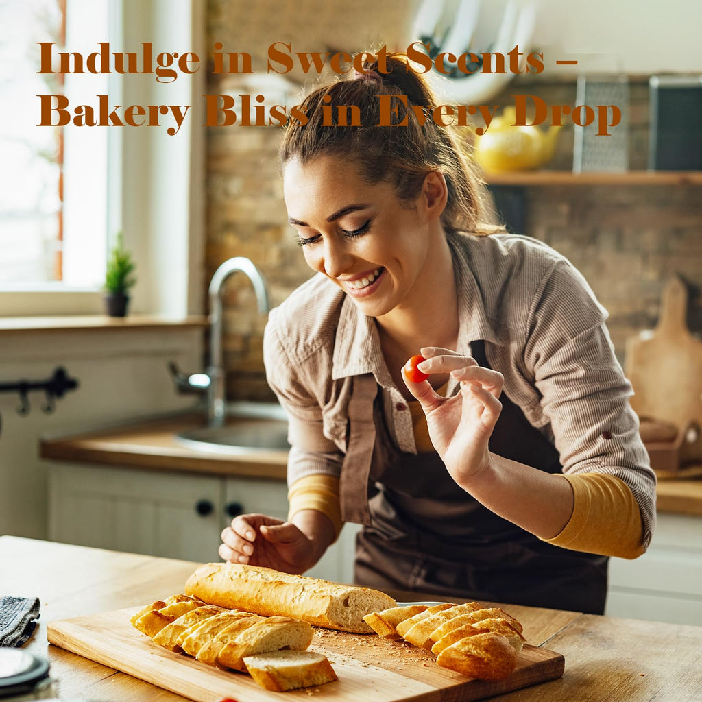 AmaKane Bakery Fragrance Oils – 6x10ml Fall Scents: Apple Cinnamon, Sugar Cookies, Snickerdoodle, Eggnog Cake, Blueberry Muffin, Hot Fudge