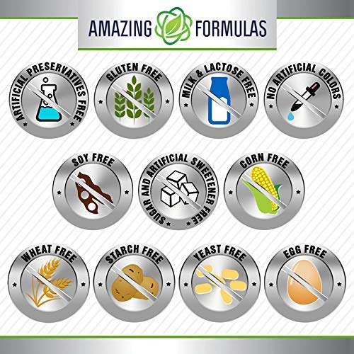Amazing Formulas Black Cohosh Supplement – 540 Mg per Serving, 120 Count, Non-GMO, Gluten-Free, Made in USA