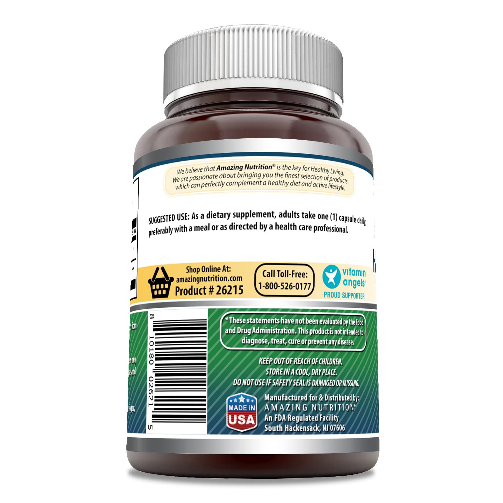 Amazing Formulas Hyaluronic Acid & MSM Supplement | 500 Mg | 120 Capsules | Non-GMO | Gluten-Free | Made in USA