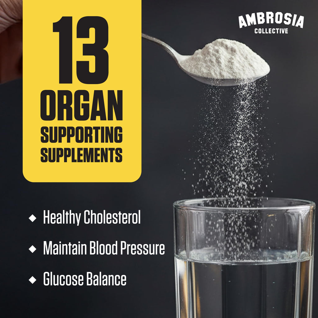 Ambrosia Nektar Superfood Powder – Daily Wellness Support, Greens Powder Alternative | 30 Servings | Fruit Symphony