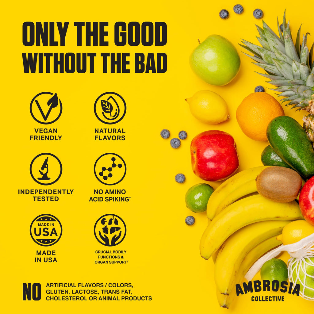 Ambrosia Nektar Superfood Powder – Apple Symphony Greens Alternative for Energy, Digestion & Immune Support | 30 Servings