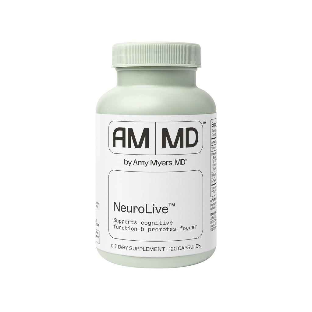 NeuroLive by Amy Myers MD – Brain Health & Focus (Vitamin B) – Gluten-Free, 120 Caps