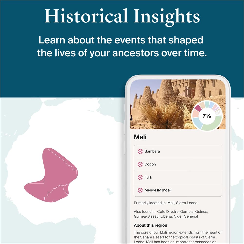AncestryDNA Genetic Test Kit: Personalized Genetic Results, DNA Ethnicity Test, Origins & Ethnicities, Complete DNA Test