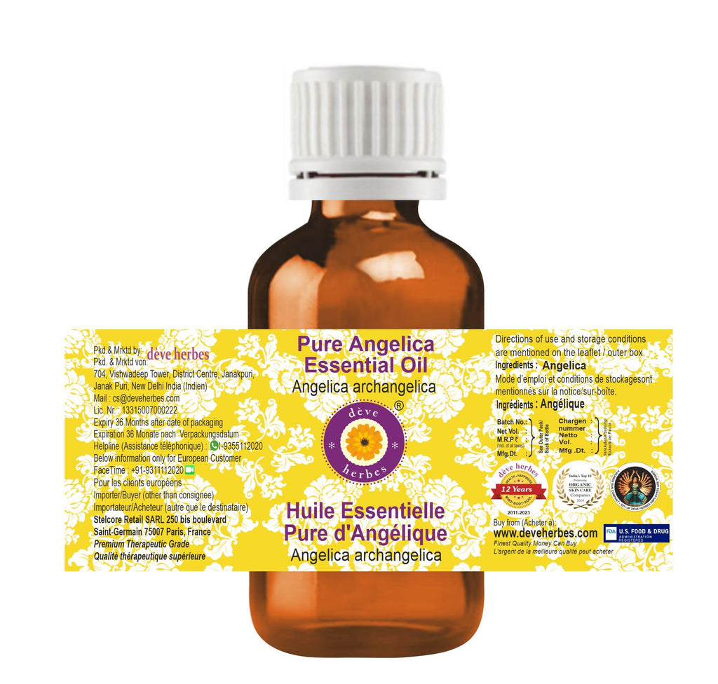Deve Herbes Angelica Essential Oil 2ml – Steam Distilled (Angelica archangelica)