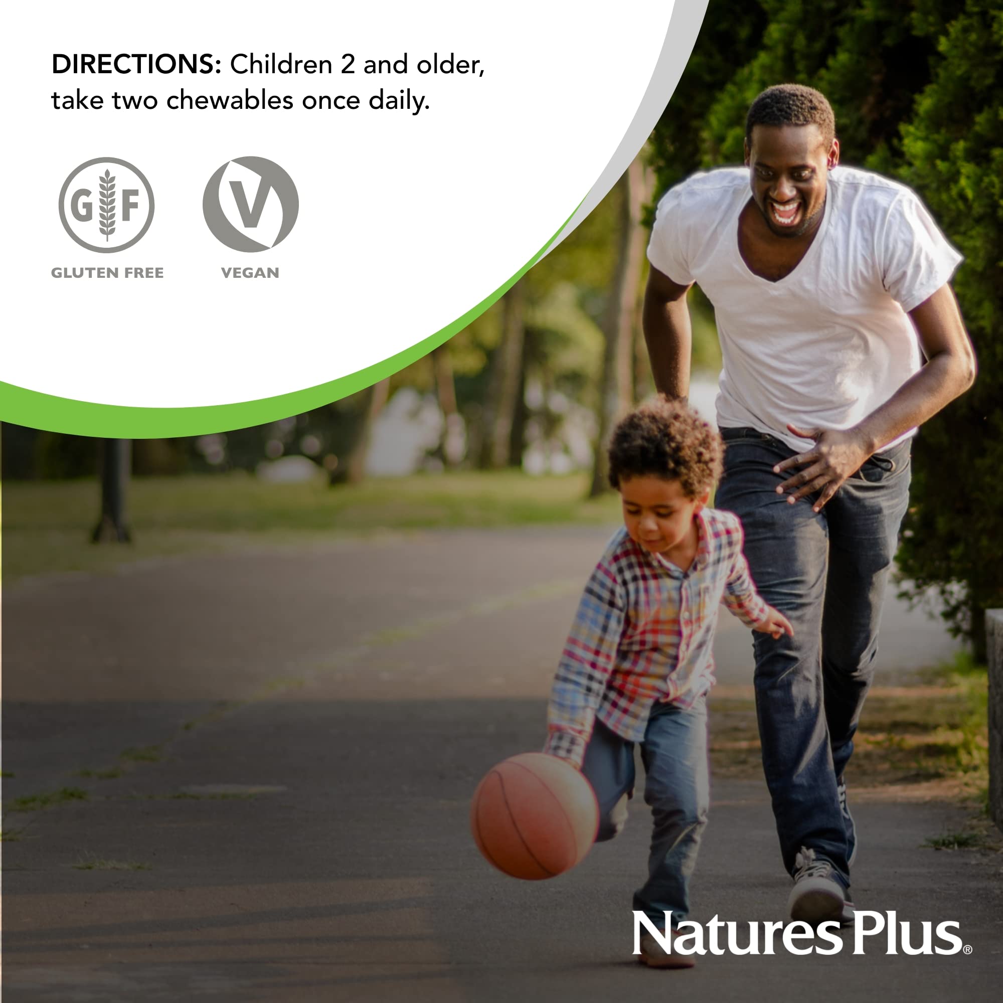 Natures Plus Animal Parade Kids Multivitamin – 90 Animal-Shaped Chewables