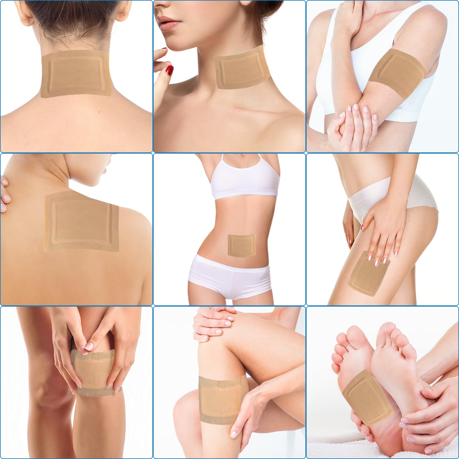 32 Pcs Castor Oil Pack Wrap – Disposable Patches (5.1 x 3.9 in)
