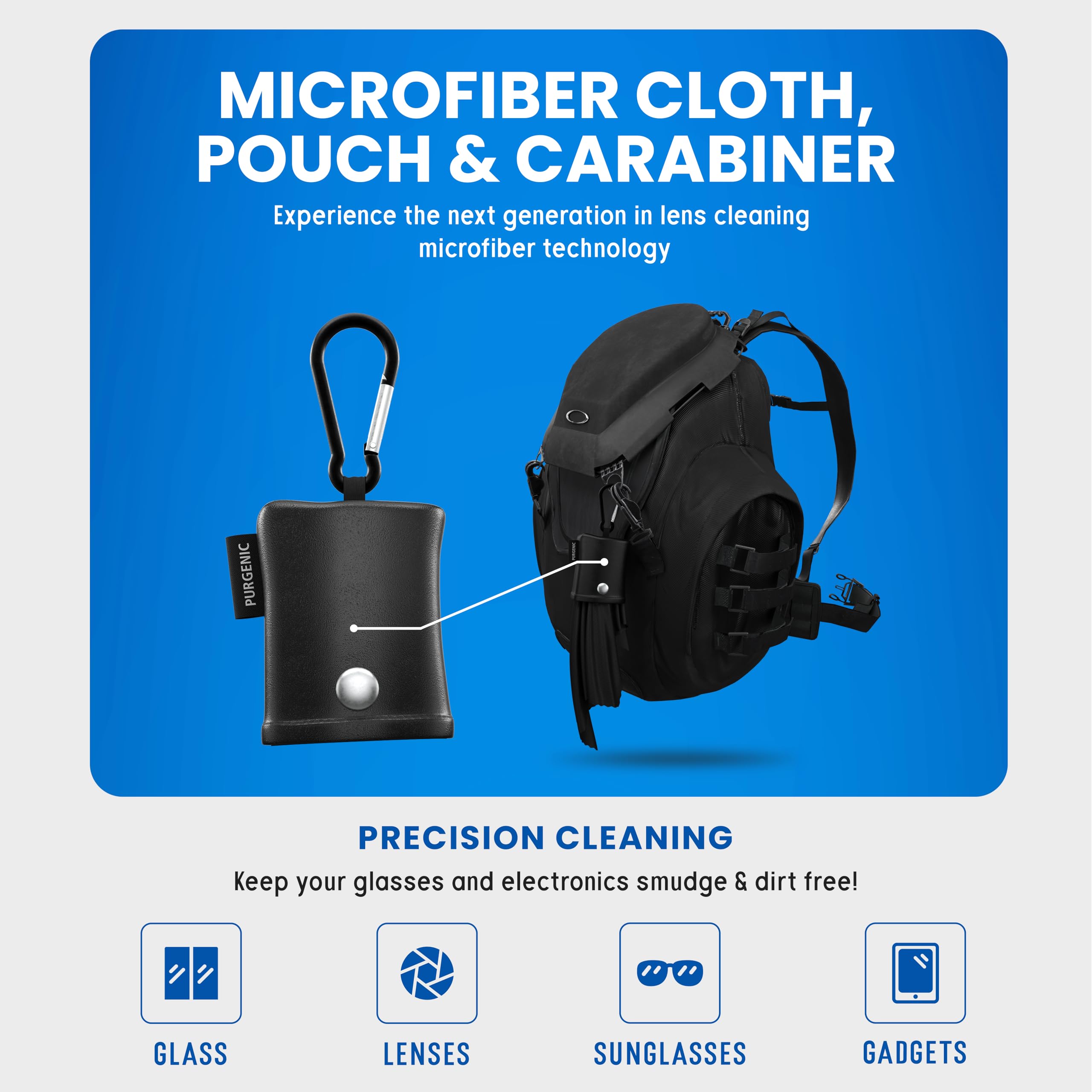 Microfiber Glasses Cloth 1 Pack | Lens & Screen Cleaning