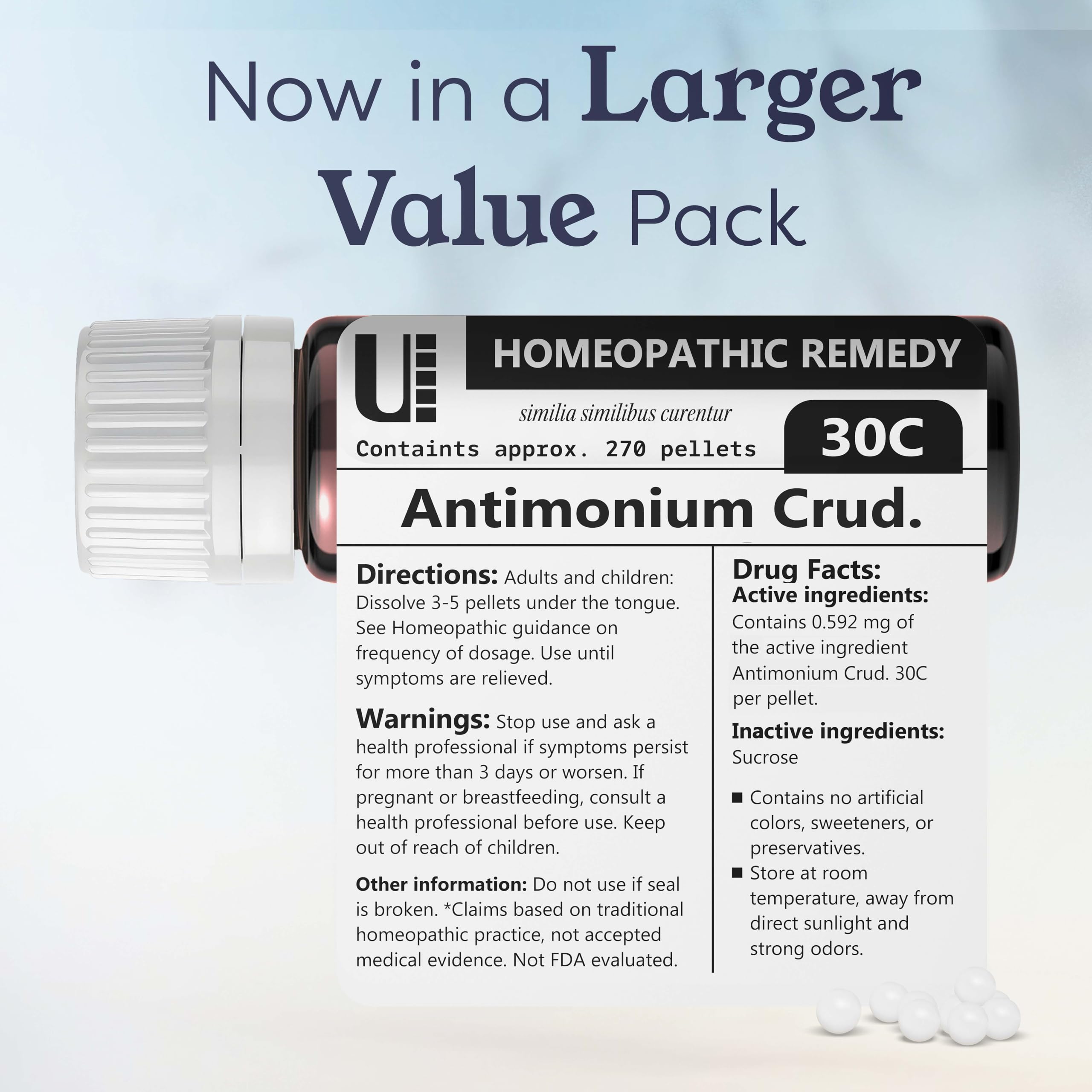 Antimonium Crudum 30C Homeopathic Remedy | Urenus