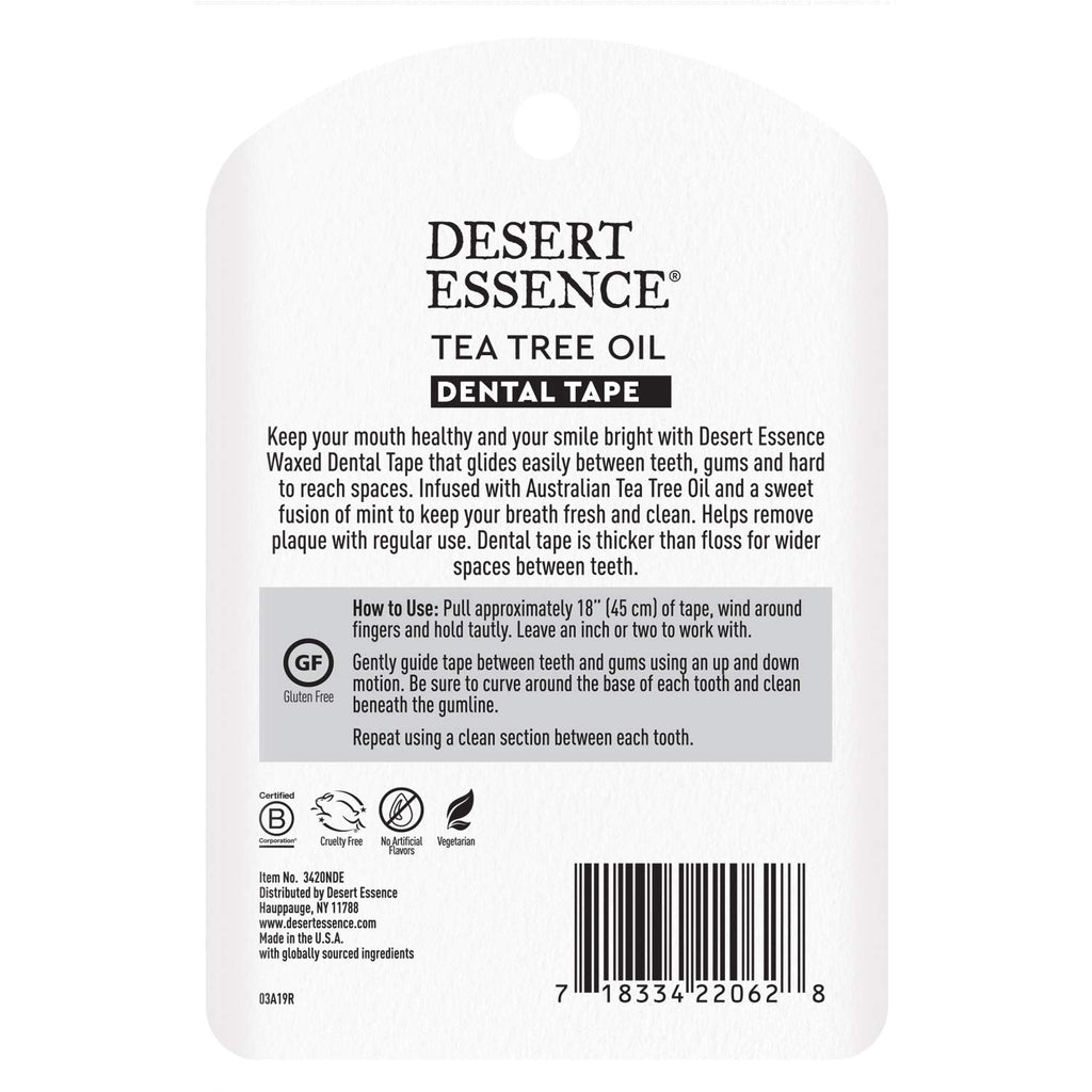 Desert Essence Tea Tree Oil Dental Tape – 6-Pack, 30 Yards