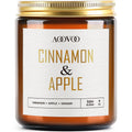 AOOVOO Apple Cinnamon Candles - 9oz Soy Scented Candle for Home & Aromatherapy