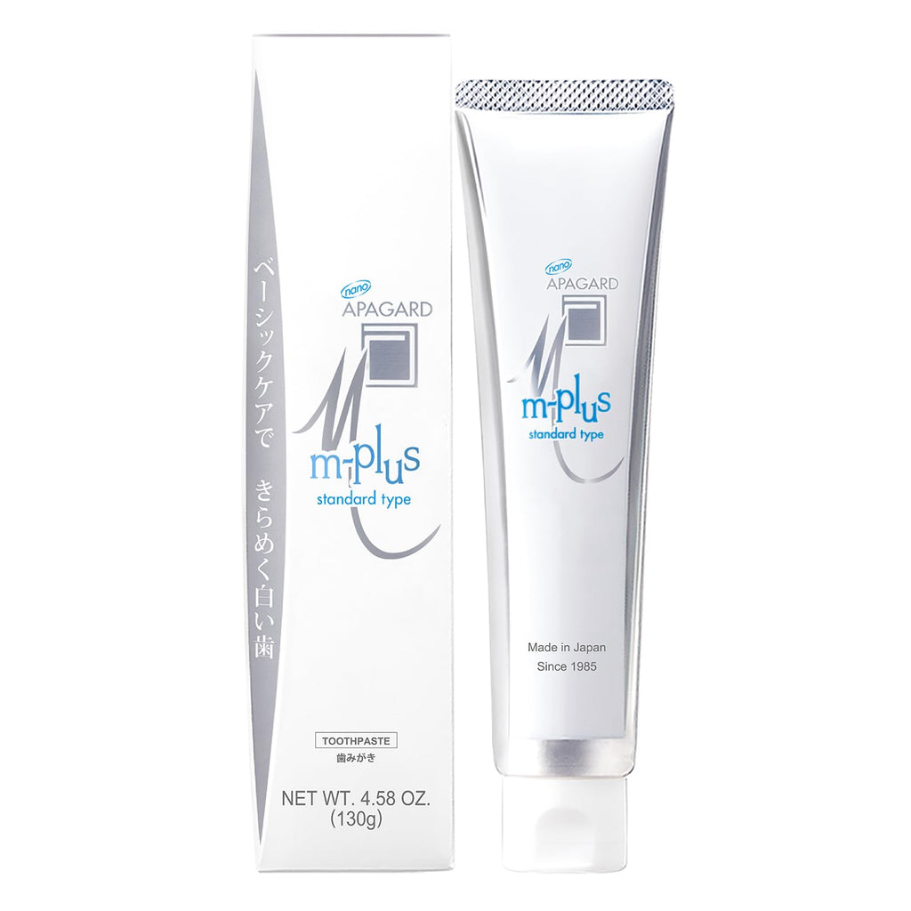 APAGARD M-Plus Nano-Hydroxyapatite Toothpaste – Fluoride-Free, Naturally Whiter Teeth, 130g Family 3-Pack
