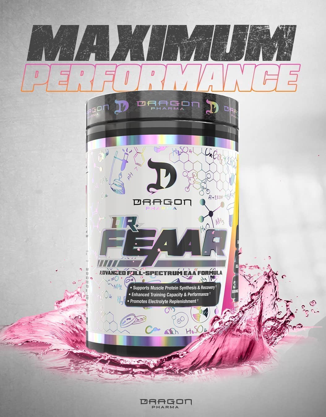 DRAGON PHARMA Dr. FEAAR® Advanced Full-Spectrum EAA Matrix – 30 Servings Apple Juice