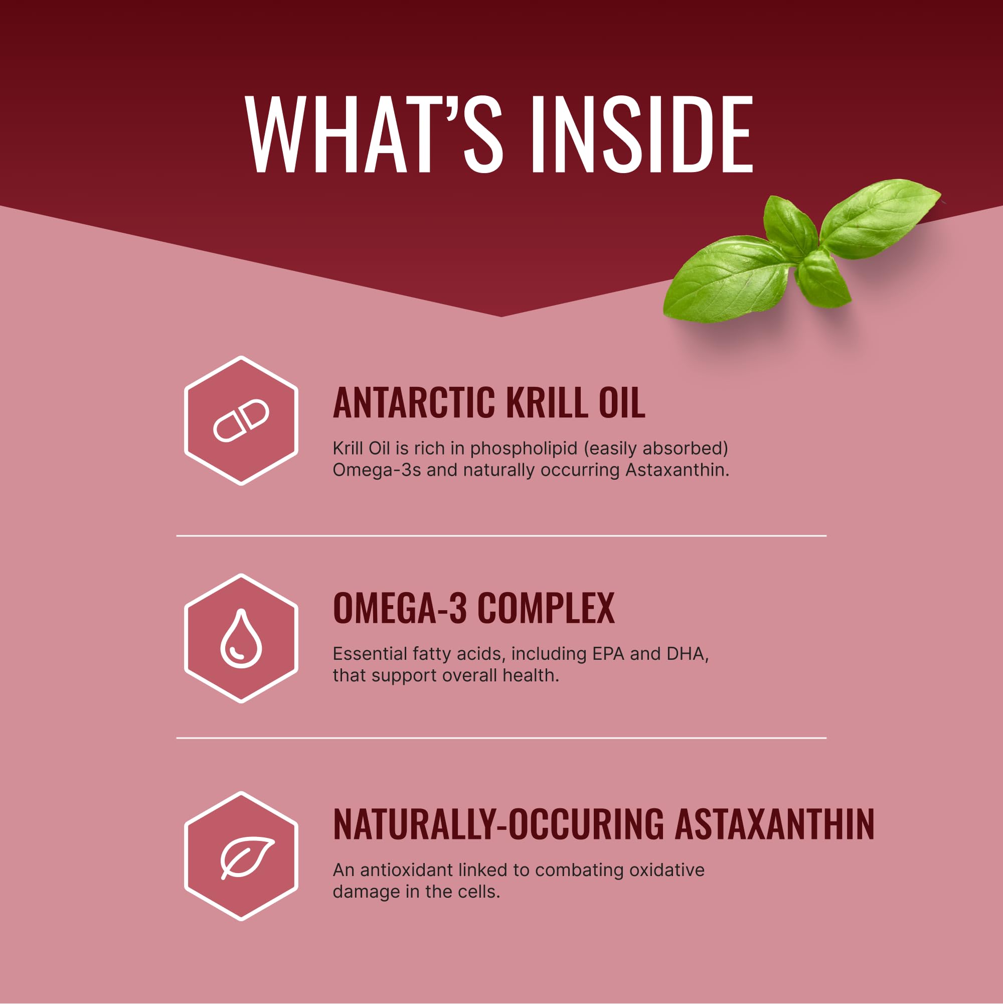 Approved Science Krill Oil - 2000mg Antarctic Krill Oil, 650mcg Astaxanthin, 260mg EPA, 160mg DHA - 180 Softgels