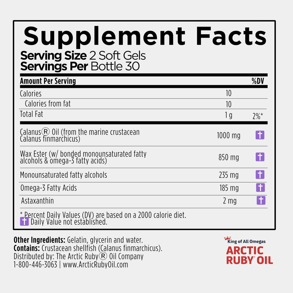 Immunocorp Arctic Ruby Oil 1000mg – Omega-3 with Astaxanthin (60 Softgels)