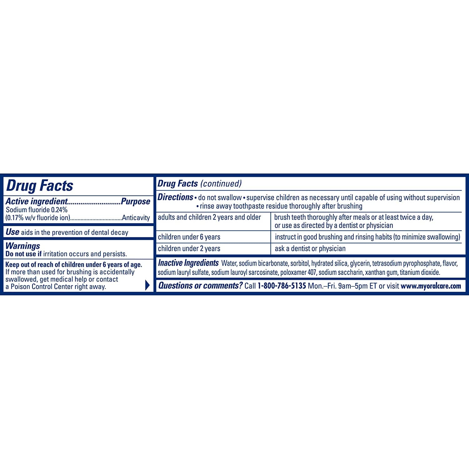 Arm & Hammer Complete Care Stain Defense Toothpaste, Fluoride Anticavity, 6 oz – Pack of 6 (Packaging May Vary)