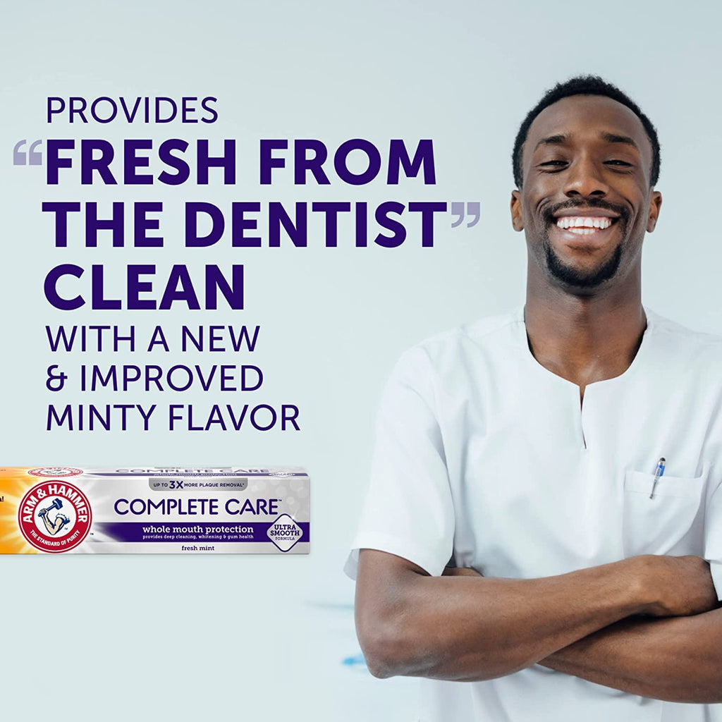 ARM & HAMMER Complete Care Fluoride Toothpaste – Fresh Mint 6 oz (Pack of 12)