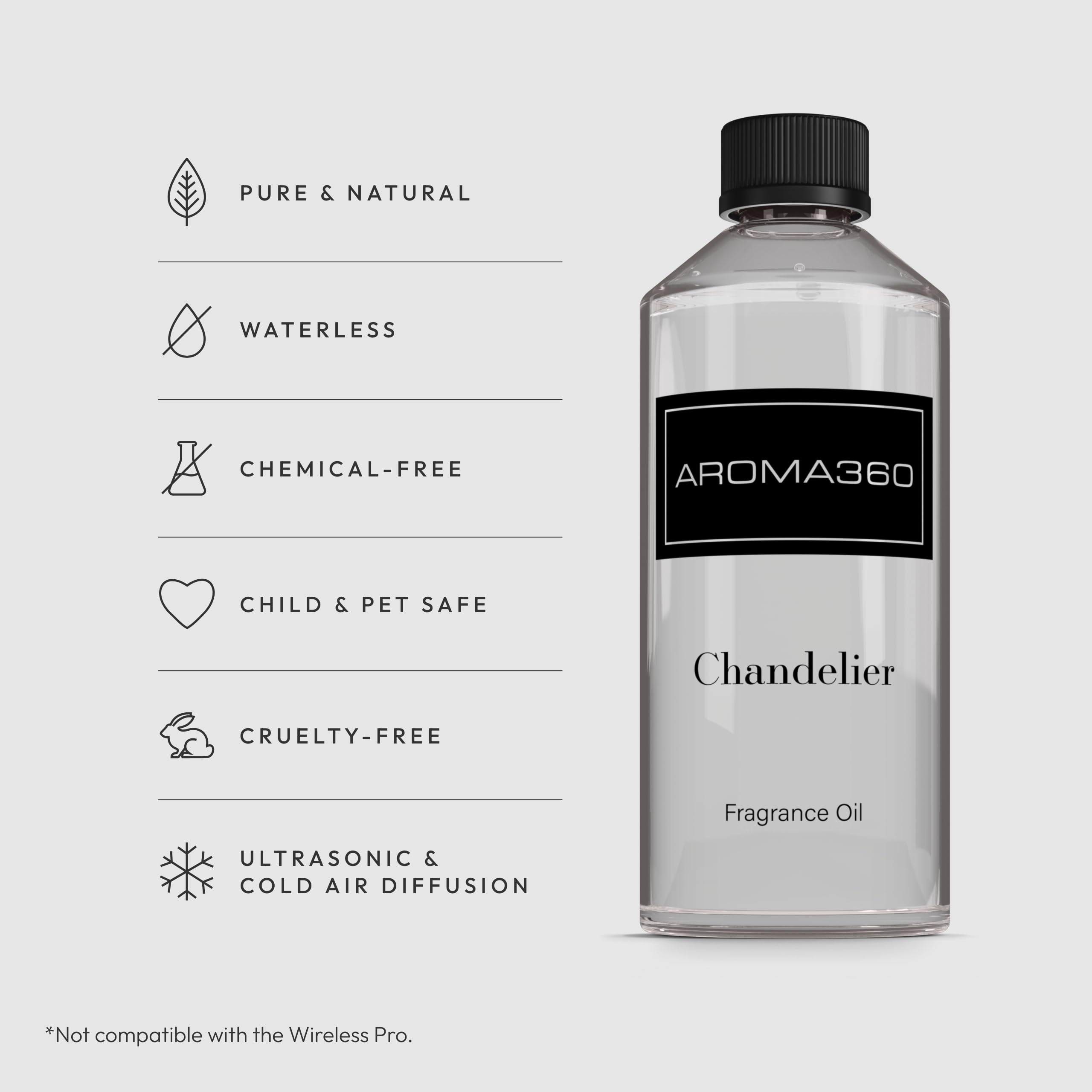 Aroma360 Chandelier Fragrance Oil Blend – Luxury Diffuser Oil 500ml