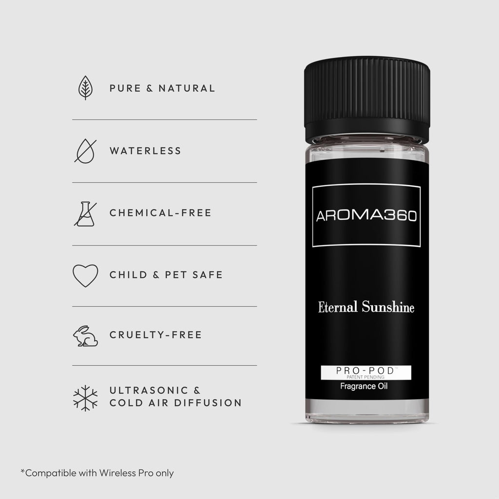 Aroma360 Eternal Sunshine Pro Pod Fragrance Oil Blend | Hotel-Inspired Luxury Diffuser Oil – Satsuma, Golden Bamboo & Cedar | 1.7 fl oz (50 mL)