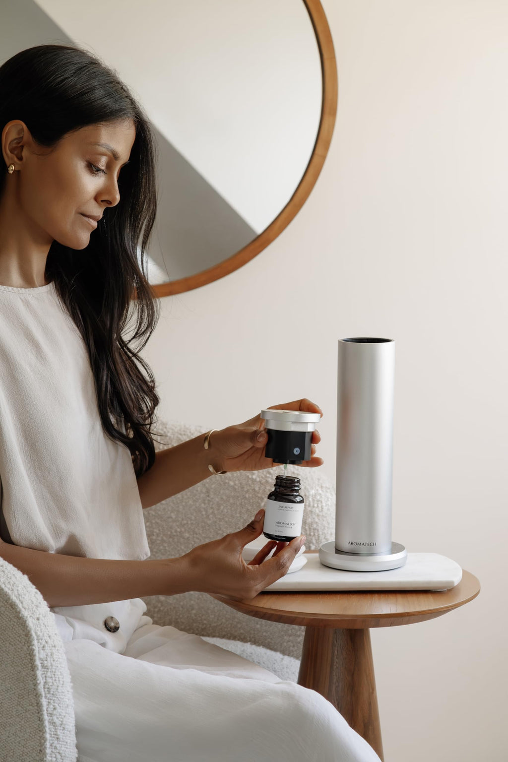 AromaTech AroMini BT Plus Scent Diffuser – Bluetooth, Gold