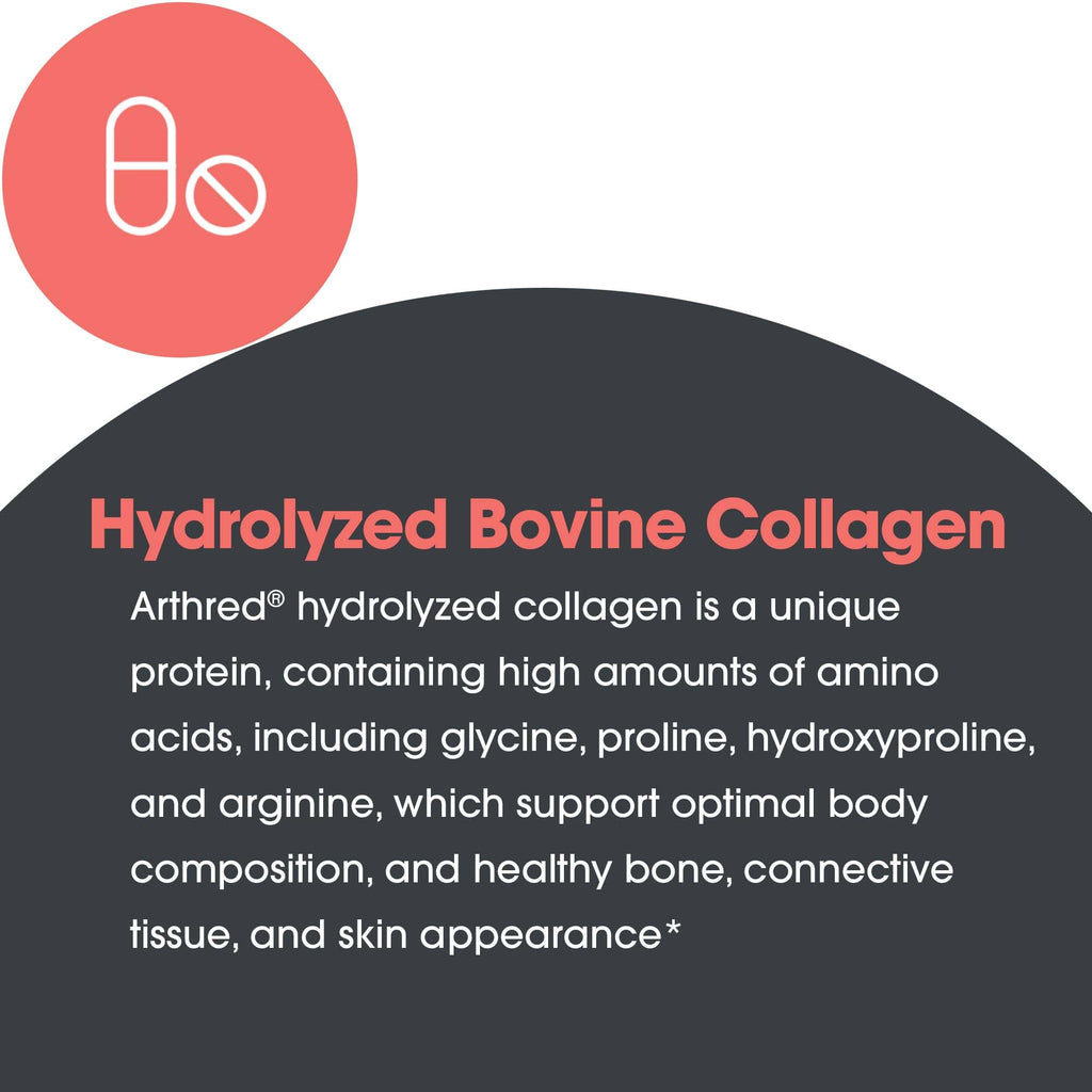 Allergy Research Group Arthred Collagen Powder – 10.5g Collagen Peptides, Bovine Sourced, 8.5 oz