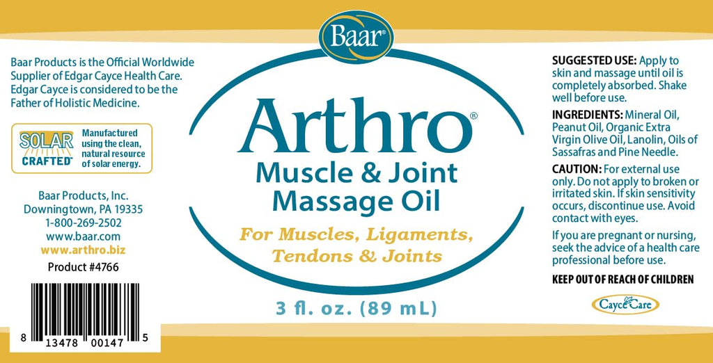 Arthro Muscle & Joint Massage Oil Roll-On, 3 fl oz