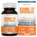 Ashwa-70 Ashwagandha Extract 35% Withanolides – Max Strength with BioPerine (60 Capsules)