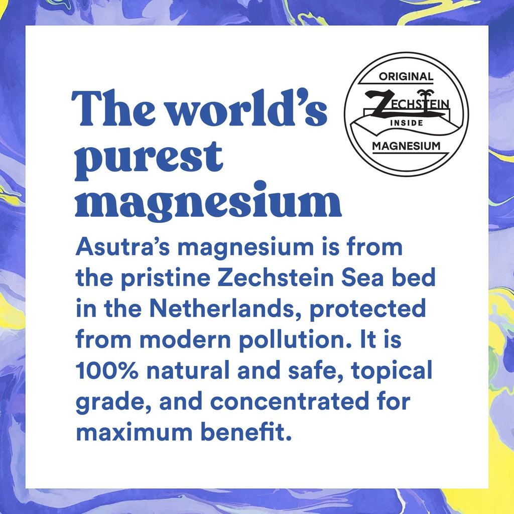 ASUTRA Magnesium Chloride Bath Flakes with Lavender – 2 lbs