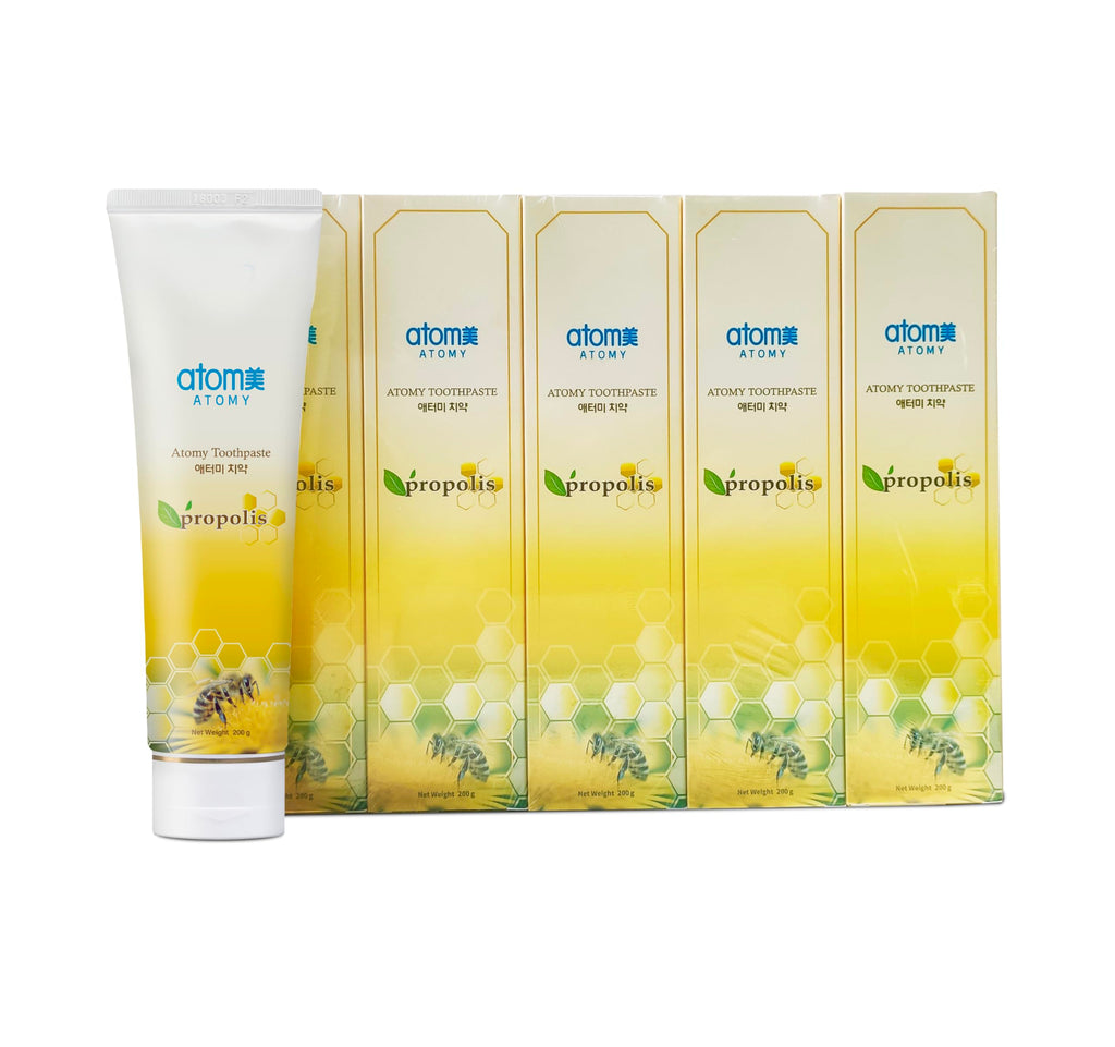 Atomy Toothpaste Propolis 5-Pack (5 x 7.05 oz) – Fluoride Toothpaste
