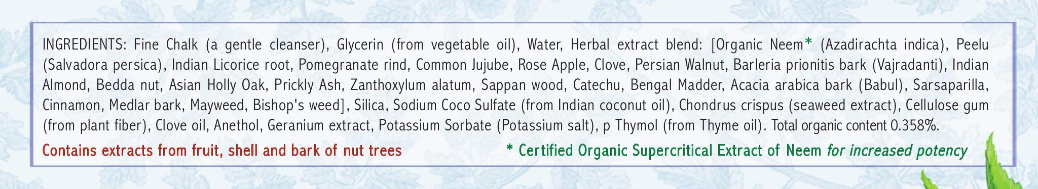 Auromere Ayurvedic Toothpaste Mint Free - Vegan, Fluoride Free, Neem & Peelu (4.16 oz)