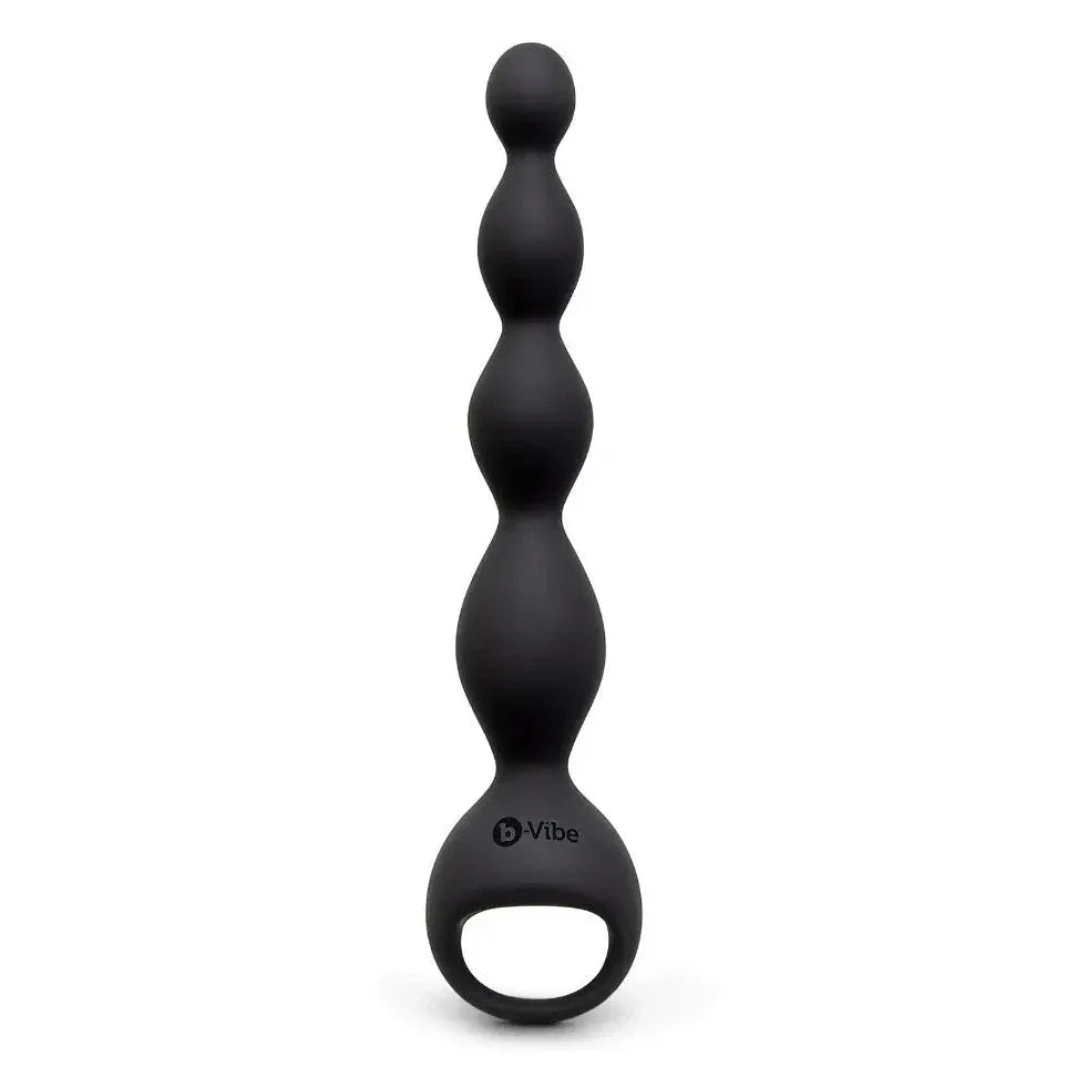 b-Vibe 6.5 Inch Tapered Vibrating Anal Beads Silicone 9 Functions Massager
