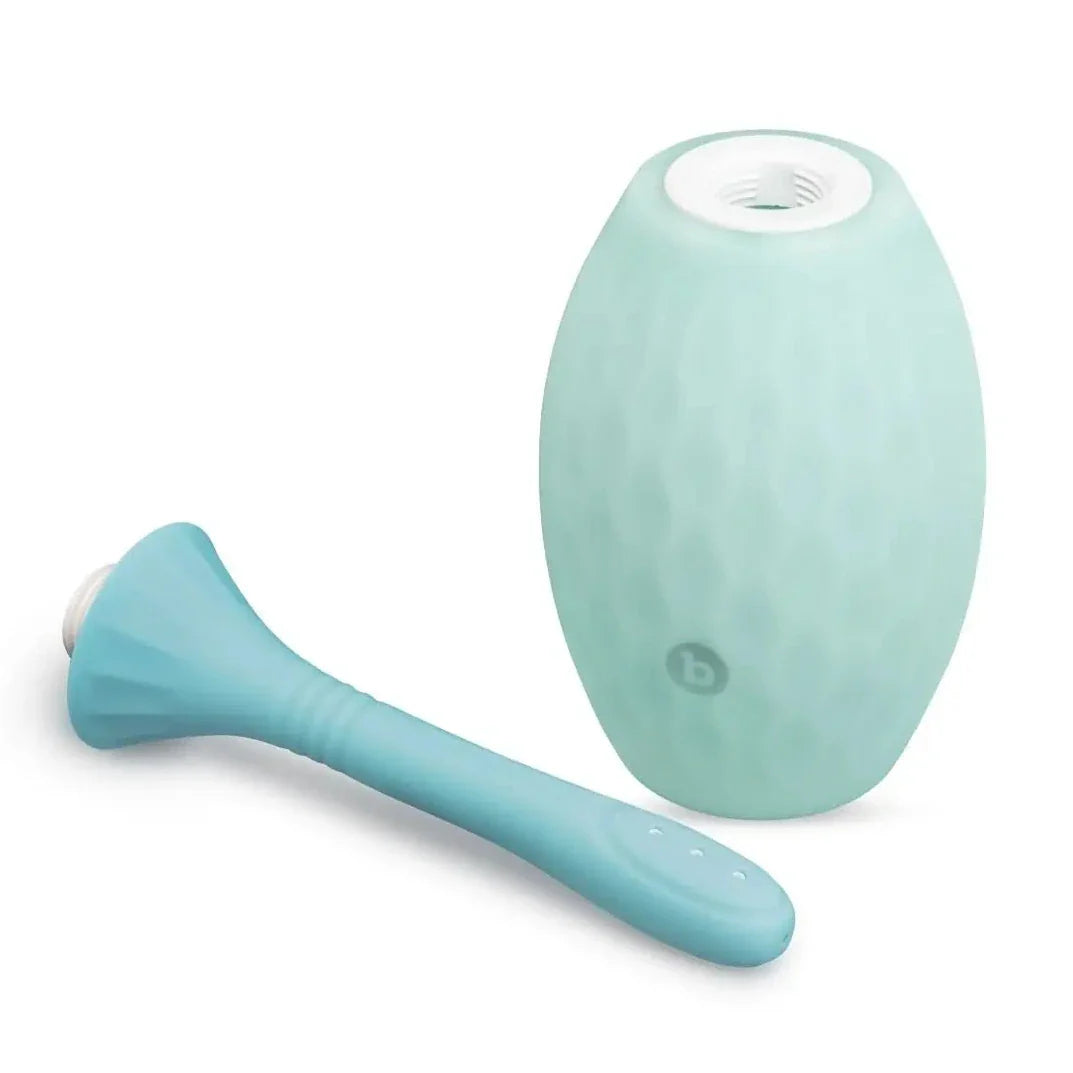 b-Vibe Silicone Flexflow Douche 350ml Anal Enema Curved Nozzle Cleaning