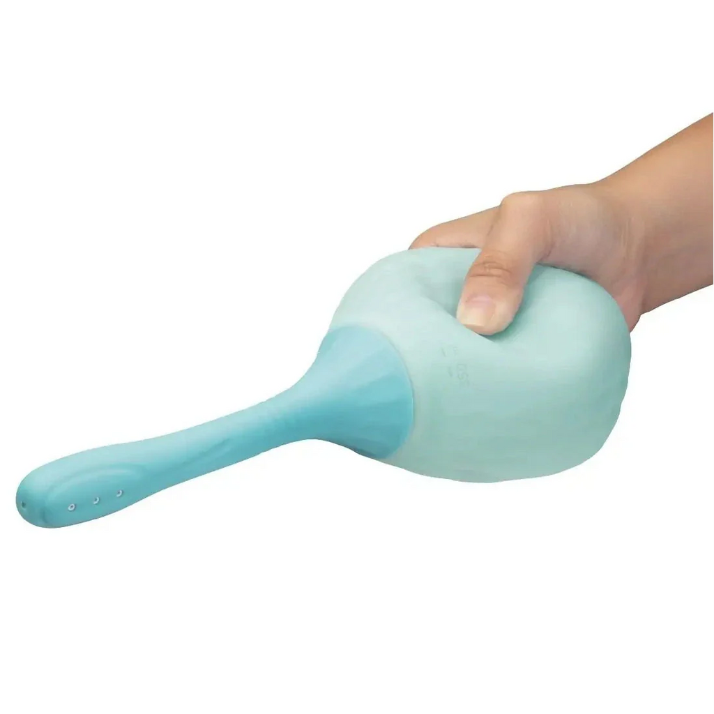 b-Vibe Silicone Flexflow Douche 350ml Anal Enema Curved Nozzle Cleaning